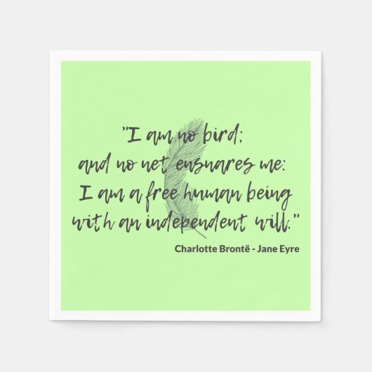 Jane Eyre Quote II Servet (Voorkant)
