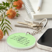 Jane Eyre Quote II Sleutelhanger (Voorkant Rechts)