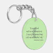 Jane Eyre Quote II Sleutelhanger (Voorkant Links)