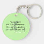 Jane Eyre Quote II Sleutelhanger (Achterkant)