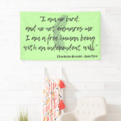 Jane Eyre Quote II Spandoek (Insitu)