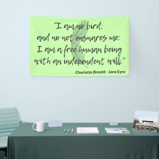 Jane Eyre Quote II Spandoek (Beurs)