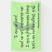 Jane Eyre Quote II Spandoek (Verticaal)