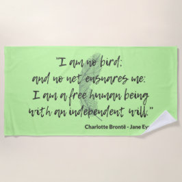 Jane Eyre Quote II Strandlaken