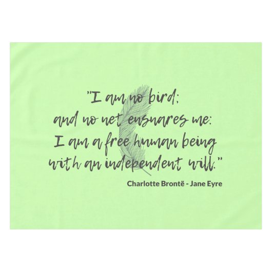 Jane Eyre Quote II Tafelkleed (Voorkant (Horizontaal))