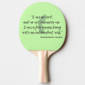 Jane Eyre Quote II Tafeltennisbatje (Achterkant)