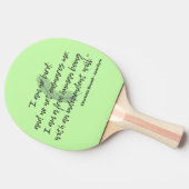 Jane Eyre Quote II Tafeltennisbatje (Zijkant)