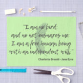 Jane Eyre Quote II Tissuepapier (Craft)