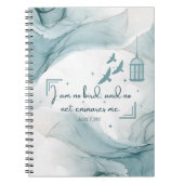 Jane Eyre Quote - Ik ben geen vogel Notitieboek (Voorkant)