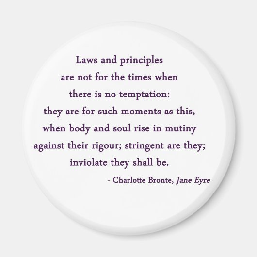 Jane Eyre Quote Magnet (Voorkant)