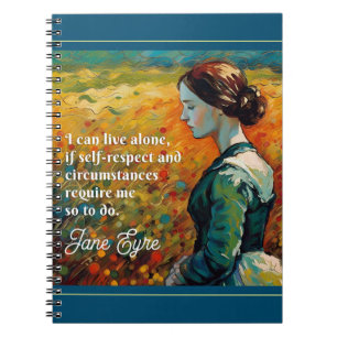 Jane Eyre Quote Monet stijl schilderij Notitieboek