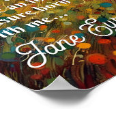Jane Eyre Quote Monet stijl schilderij Poster (Hoek)