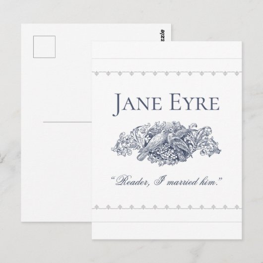 Jane Eyre - Reader I Married Him - Doves Briefkaart (Voorkant / Achterkant)