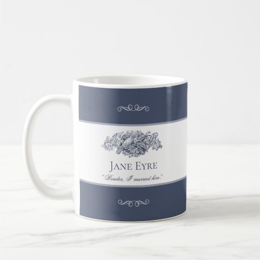 Jane Eyre - Reader ik trouwde hem - Doves Dark Gra Koffiemok (Links)