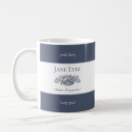 Jane Eyre - Reader ik trouwde hem - Doves Dark Gra Koffiemok (Links)