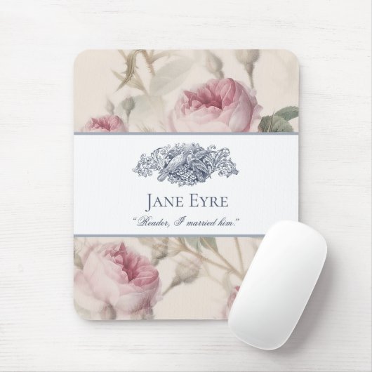 Jane Eyre - Reader ik trouwde hem - Doves Floral Muismat (Met muis)
