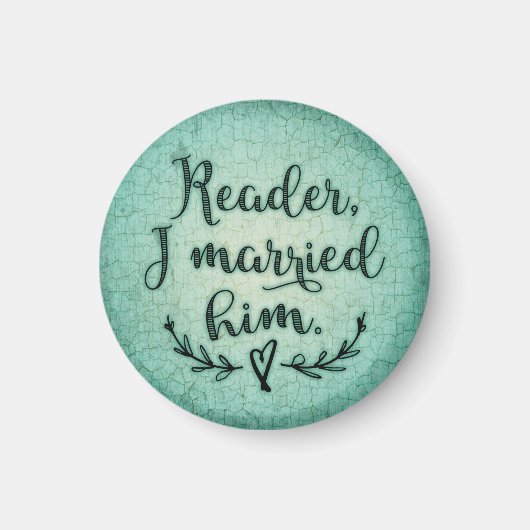 Jane Eyre Reader ik trouwde hem Magneet (Voorkant)