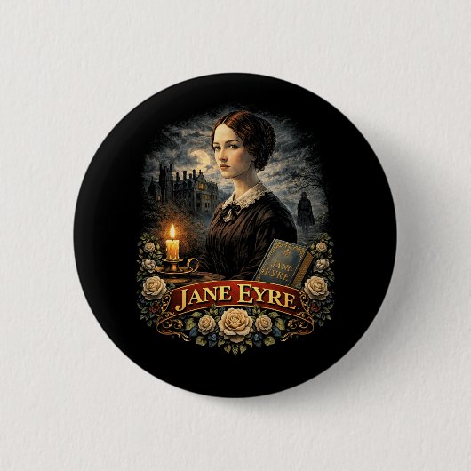 Jane Eyre Ronde Button 5,7 Cm (Voorkant)