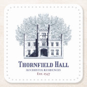 Jane Eyre Thornfield Hall Rochester Residences Kartonnen Onderzetters (Voorkant)