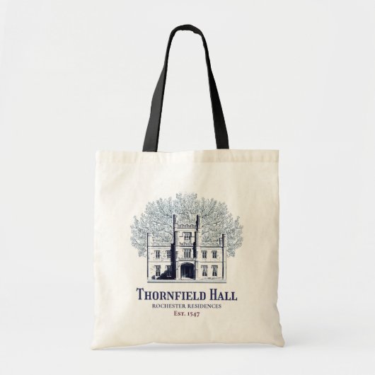 Jane Eyre Thornfield Hall Rochester Residences Tote Bag (Voorkant)