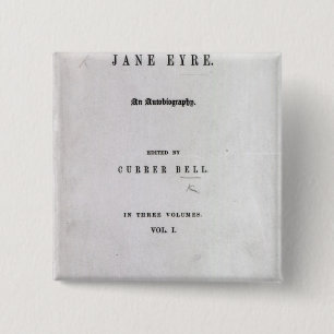 Jane Eyre' Vierkante Button 5,1 Cm