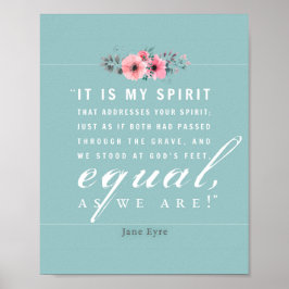 Jane Eyre - zoals wij zijn - Blauwgroen Poster