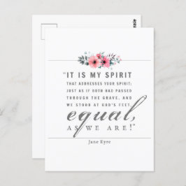 Jane Eyre - zoals wij zijn - wit Briefkaart
