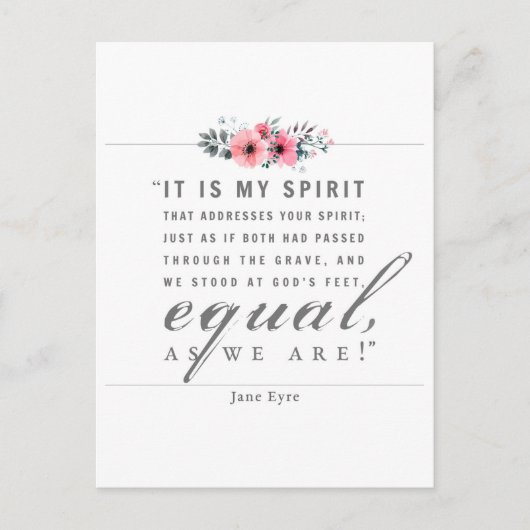 Jane Eyre - zoals wij zijn - wit Briefkaart (Voorkant)