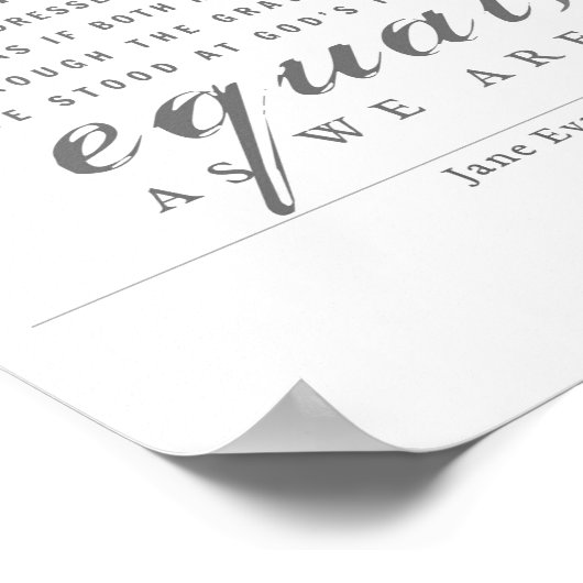 Jane Eyre - zoals wij zijn - wit Poster (Hoek)