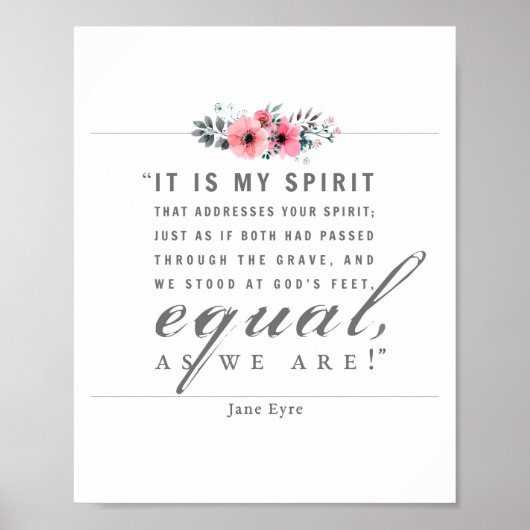 Jane Eyre - zoals wij zijn - wit Poster (Voorkant)