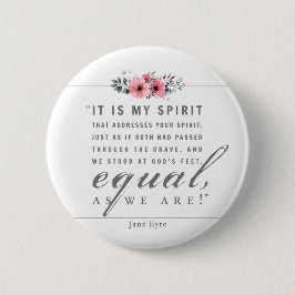 Jane Eyre - zoals wij zijn - wit Ronde Button 5,7 Cm