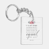 Jane Eyre - zoals wij zijn - wit Sleutelhanger (Voorkant Links)