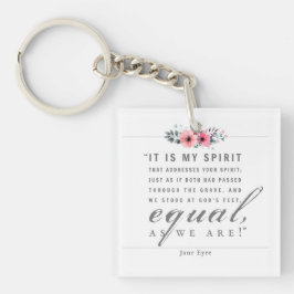 Jane Eyre - zoals wij zijn - wit Sleutelhanger