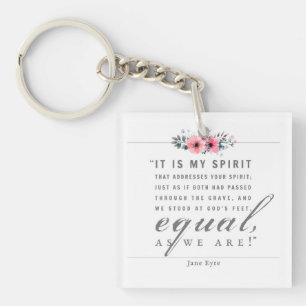 Jane Eyre - zoals wij zijn - wit Sleutelhanger