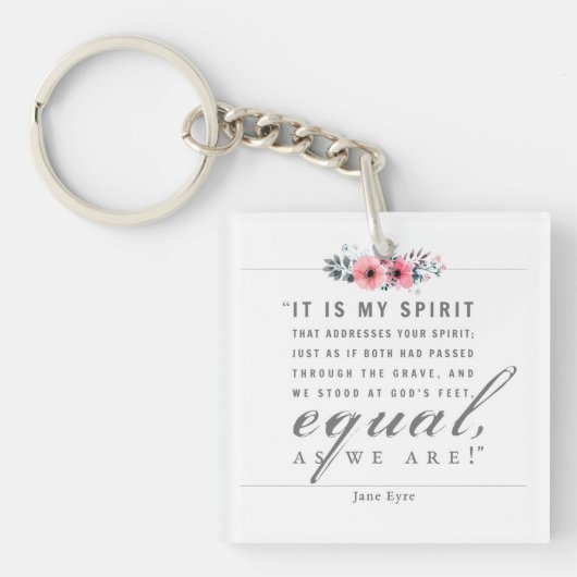 Jane Eyre - zoals wij zijn - wit Sleutelhanger (Voorkant)