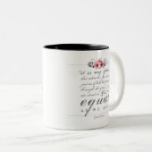 Jane Eyre - zoals wij zijn - wit Tweekleurige Koffiemok (Voorkant rechts)