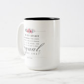 Jane Eyre - zoals wij zijn - wit Tweekleurige Koffiemok (Voorkant links)