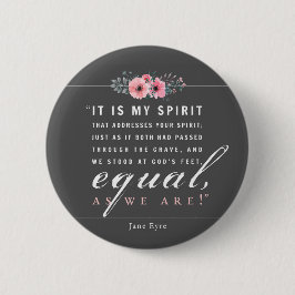Jane Eyre - zoals wij zijn - zwart Ronde Button 5,7 Cm