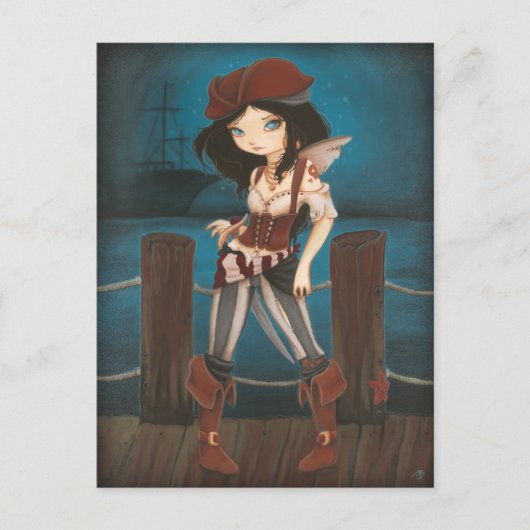 Jane - fantasy Fairy Pirate-postkaart Briefkaart (Voorkant)