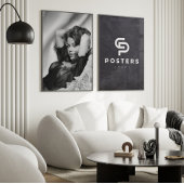 Jane Fonda Poster ~ Zwart en Wit ~ Wanddecoratie