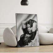 Jane Fonda Poster ~ Zwart en Wit ~ Wanddecoratie