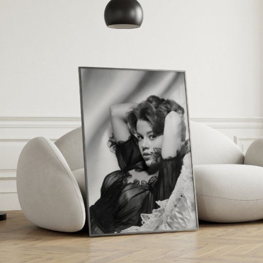 Jane Fonda Poster ~ Zwart en Wit ~ Wanddecoratie
