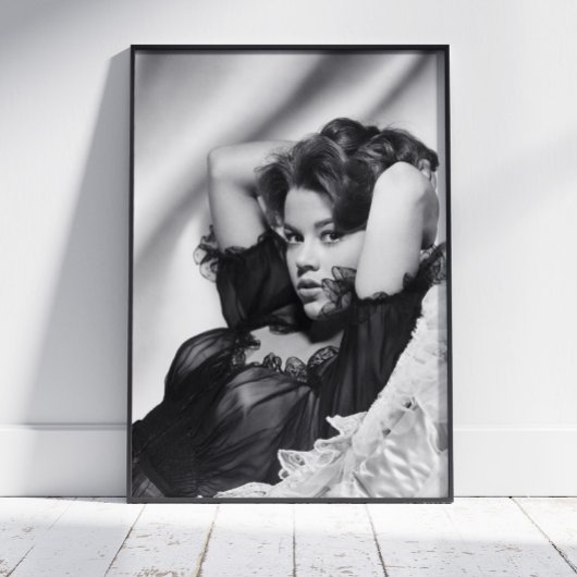 Jane Fonda Poster ~ Zwart en Wit ~ Wanddecoratie