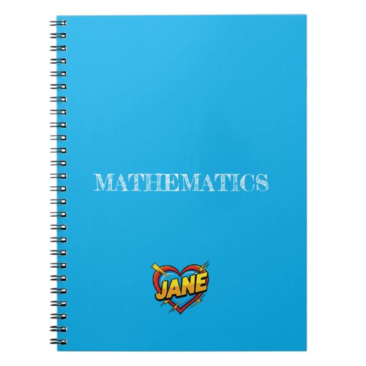 Jane Hart Blauw Notitieboek (Voorkant)