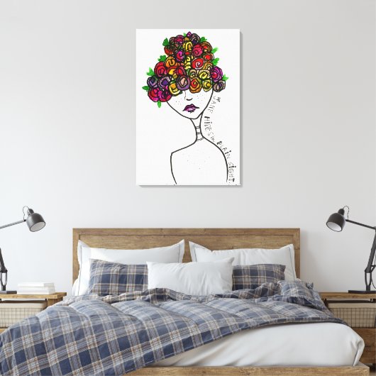 Jane Hides in Plain Sight Canvas Afdruk (Insitu (Slaapkamer))