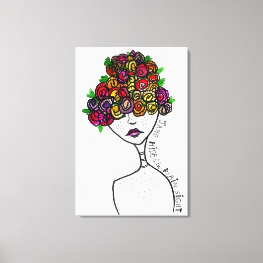 Jane Hides in Plain Sight Canvas Afdruk (Voorkant)