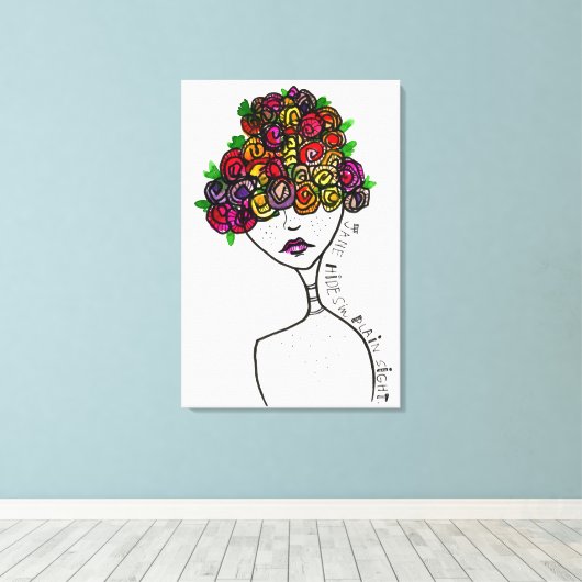 Jane Hides in Plain Sight Canvas Afdruk (Insitu (Houten vloer))