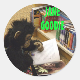 Jane is overal 013, JANE GOODIE, JANE GOODIE Ronde Sticker