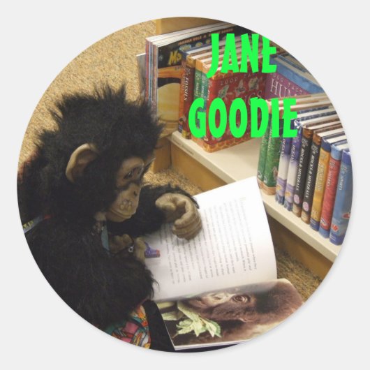 Jane is overal 013, JANE GOODIE, JANE GOODIE Ronde Sticker (Voorkant)