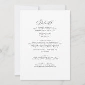 Jane Katholieke Trouwuitnodiging met RSVP Kaart (Achterkant)